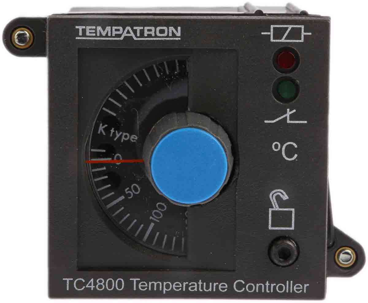 tc4810-02-110240vac Tempatron TC4800 DIN Rail, Panel, Surface On-Off Temperature Controller, 5 Output Relay 230V ac