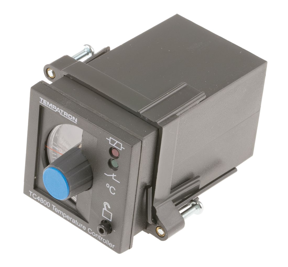 Tempatron TC4800 DIN Rail, Panel, Surface On-Off Temperature Controller, 5 Output Relay 230V ac