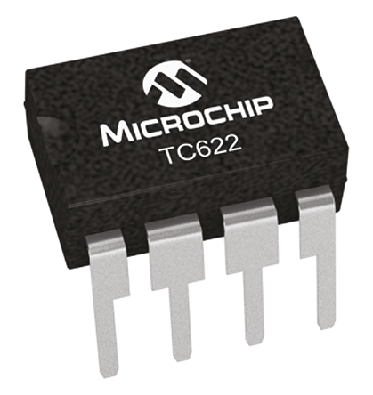 Microchip, Driver Output Temperature, Through Hole Mount, Serial, ±5°C, 8-Pin PDIP