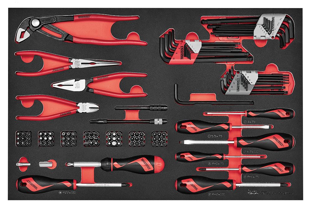 tcmme217k Teng Tools 7 Drawer Heavy Gauge Steel Tool Cabinet Wheeled 1037 mm 686 mm 27in
