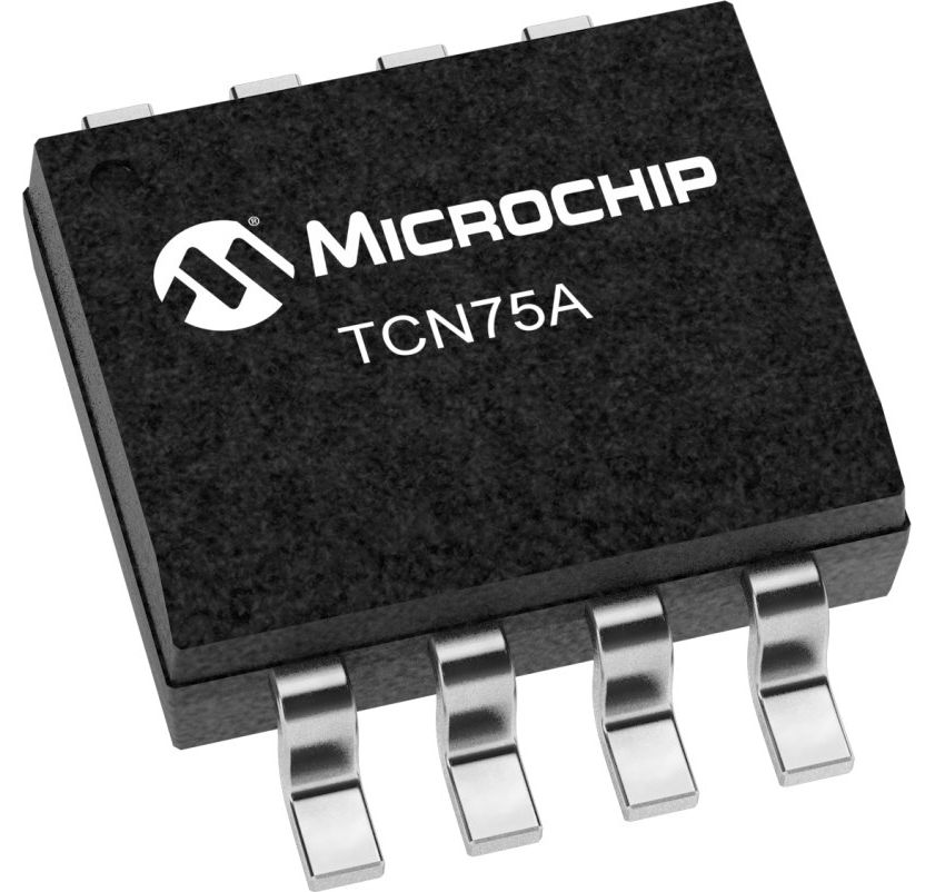 Microchip TCN75A Series, Digital Output Temperature Sensor, Surface Mount, I2C, ±2°C, 8-Pin SOIC