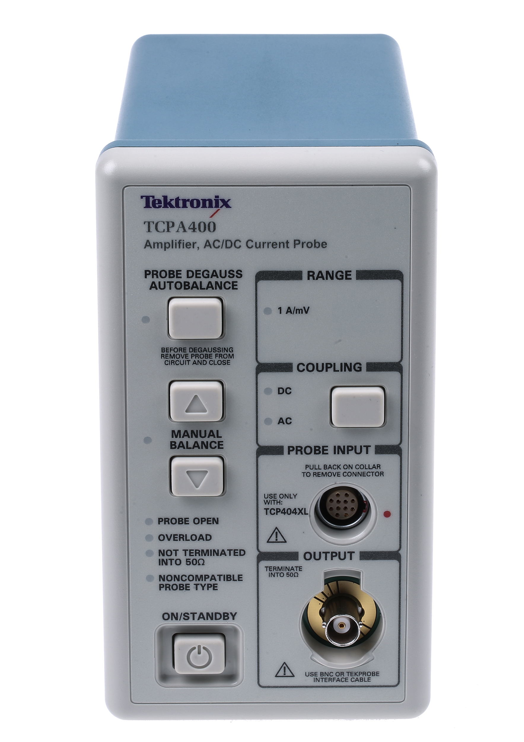 Tektronix TCPA400 Oscilloscope Probe, Current Type, 2 MHz, BNC Connector