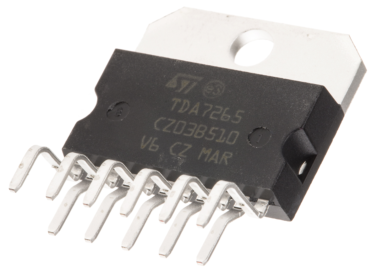STMicroelectronics, 20-Channel Audio, 11-Pin, 25W Multiwatt TDA7265