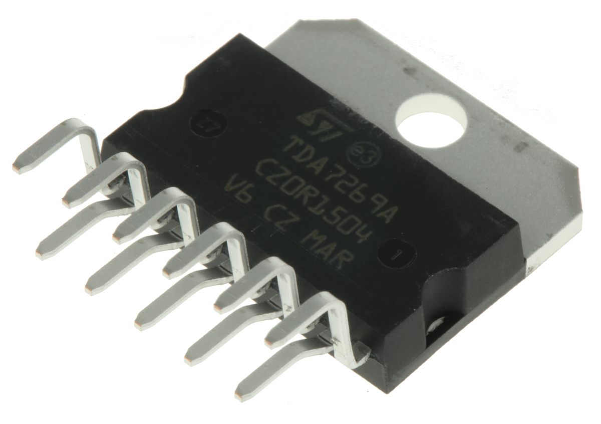 STMicroelectronics, 2-Channel Audio, 11-Pin, 14W Multiwatt TDA7269A