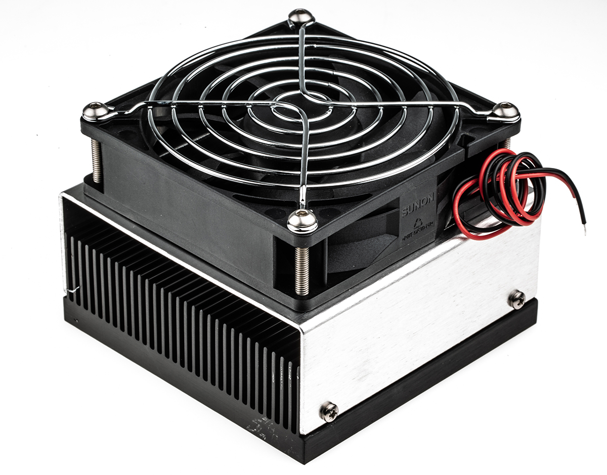 Thermo Electric Devices Heatsink, Universal Rectangular Alu 77 mm 100 mm 101.6mm