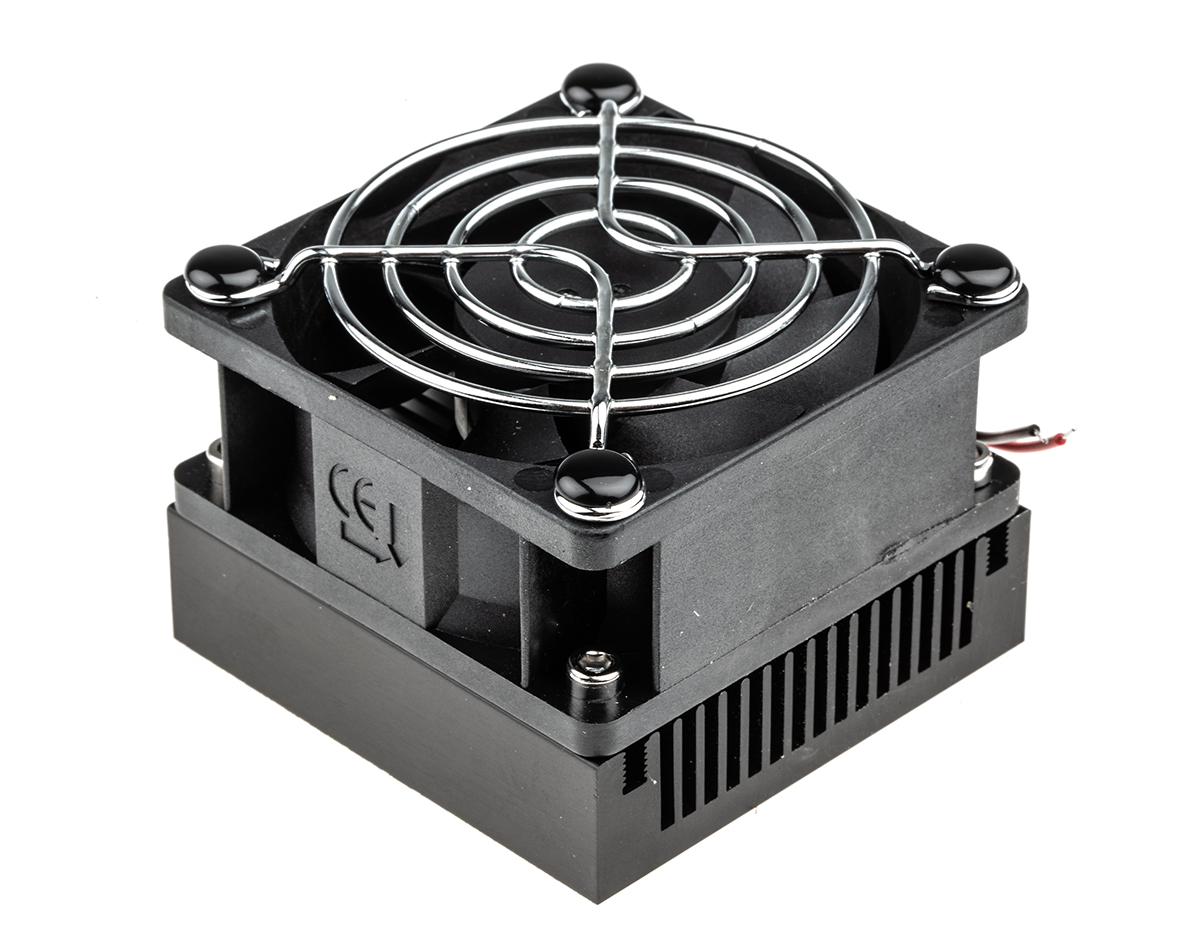Thermo Electric Devices Heatsink, Universal Square Alu with fan 47 mm 60 mm 60mm