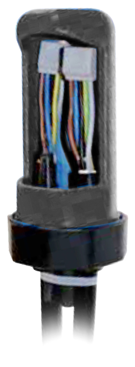 MECATRACTION TDM Series Black, Blue Plastic Junction Box, IP68, 165 mm, 70mm 70 mm