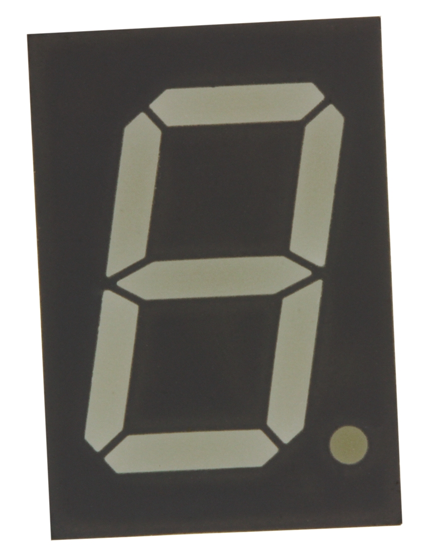 tdso5150 Vishay 1 7 Segment LED Display Anode Red 5mcd Right Side 13 mm