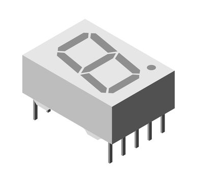 TDSR1350 Vishay 1 7 Segment LED Display Red