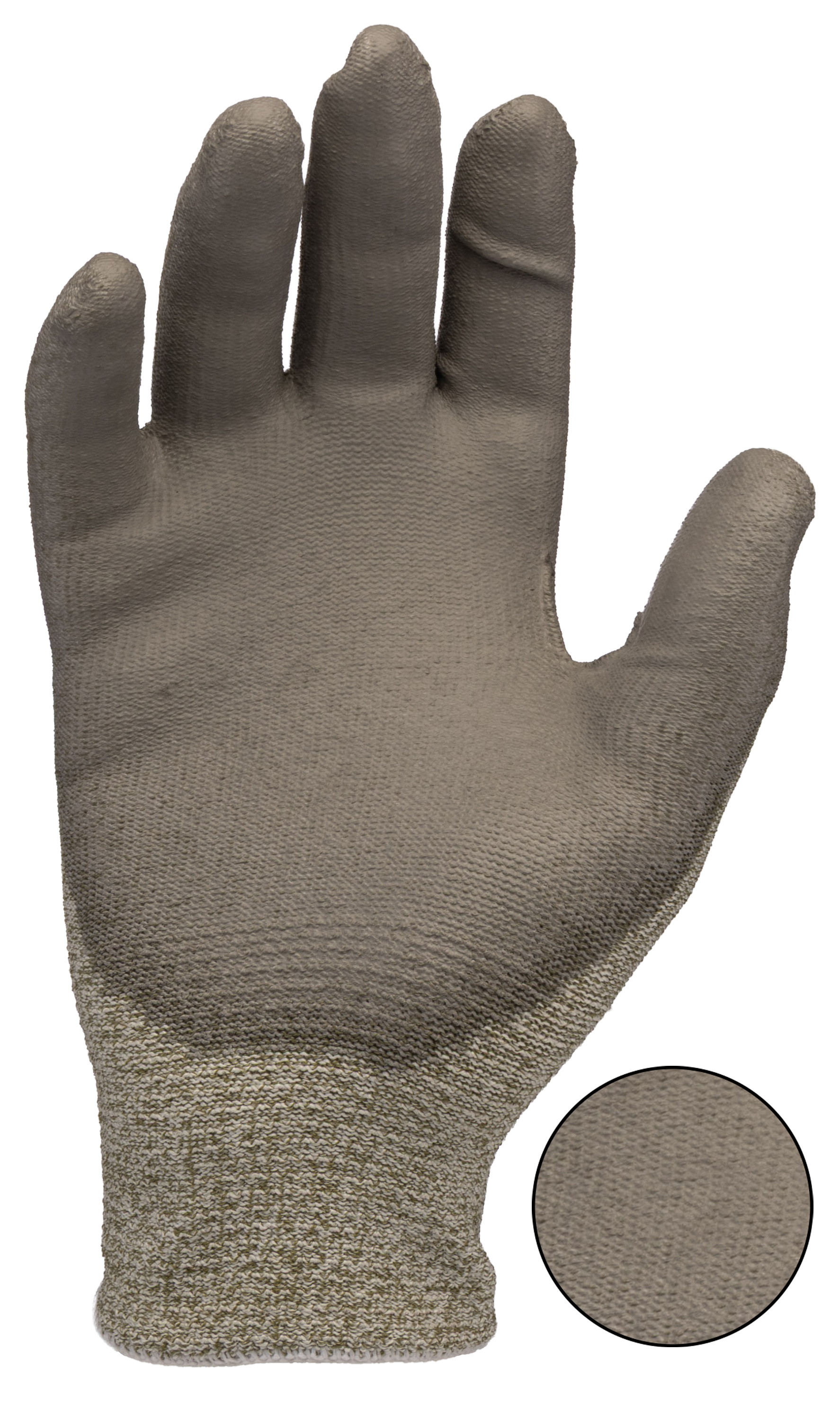 tef5ftr-06 Tornado Electroflex 5 FTR Grey 13 Gauge Mixed Cut Fibre Puncture & Tear Resistant Gloves, Size 6, Polyurethane Coating