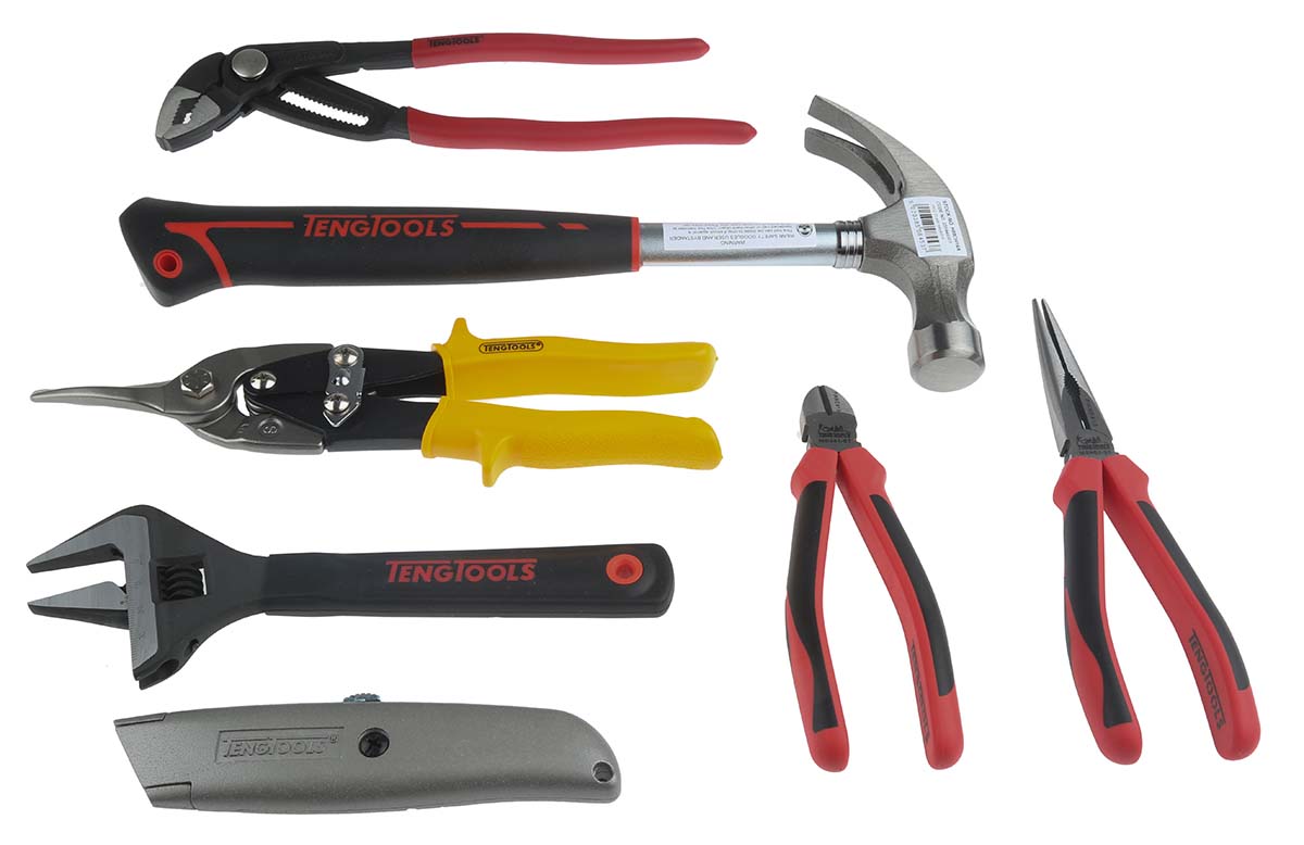 Teng Tools 7 Piece Electrician Tool Kit Tool Kit with EVA Foam Tray