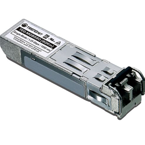 Trendnet Fibre Optic Lc Duplex Female Single Mode SFP Transceiver Module, Single Mode, 1250Mbps
