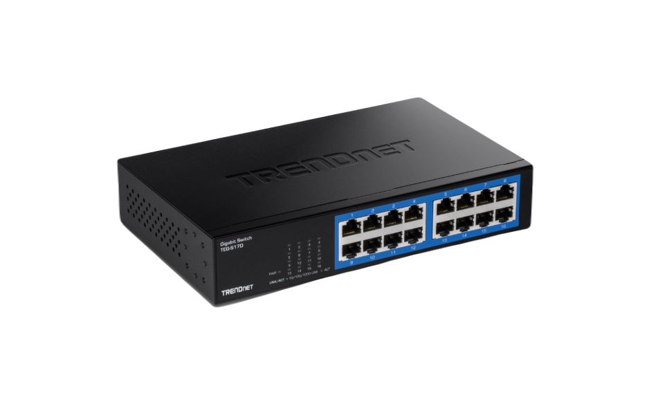 Trendnet TEG-S17D Gigabit Desktop Switch 16 Port Network Switch