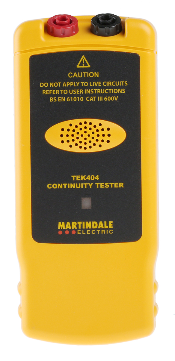 Martindale TEK 404 Continuity Tester 5mA LED, Model TEK 404, RSCAL
