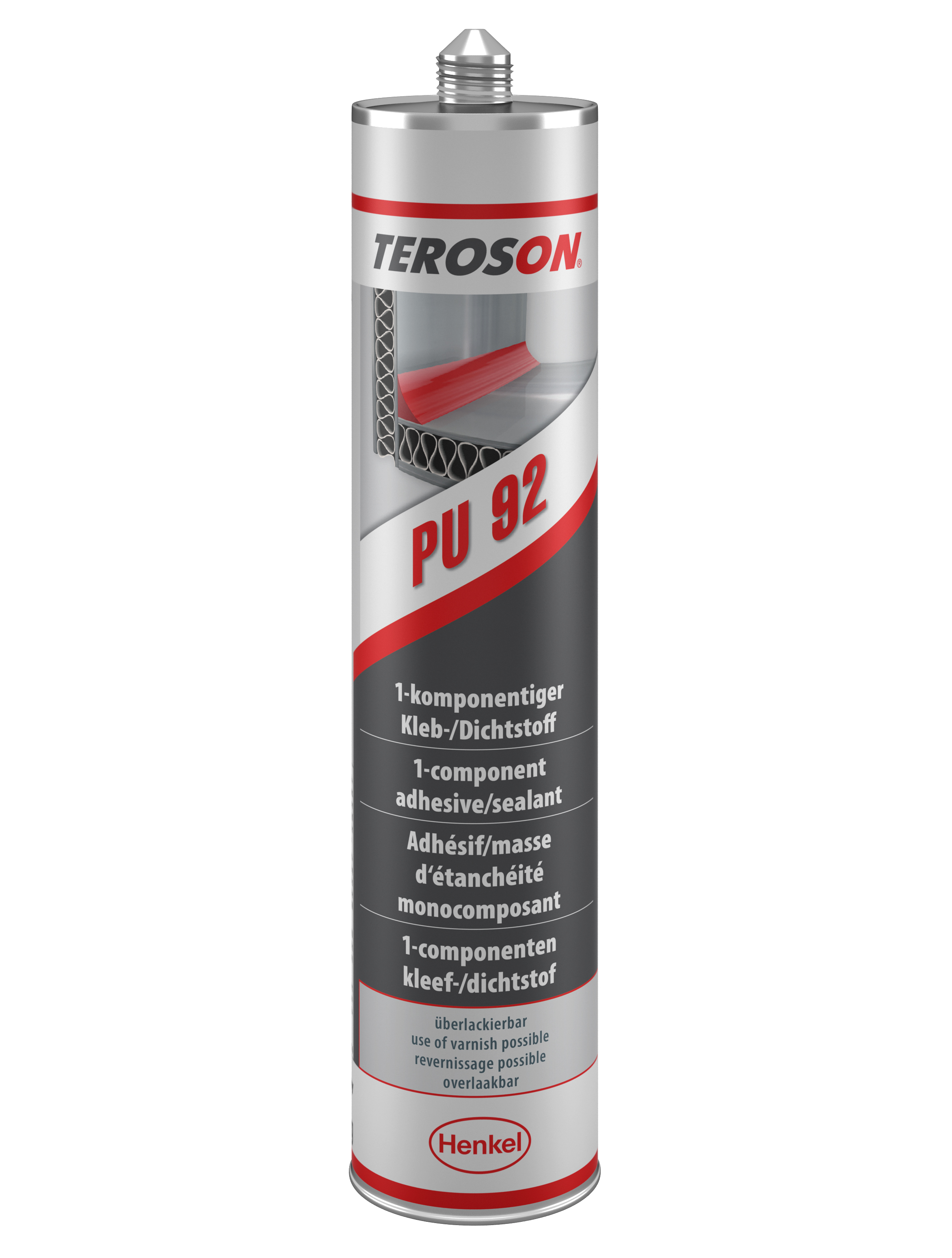 Teroson Terostat PU 92 Paste Adhesive, 310 ml