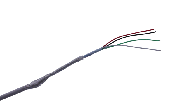 MICROWIRES TeSys, 50 m 4 Core Power Cable, White Thermoplastic Elastomer 125 °C