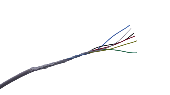 MICROWIRES TES-2619, 50 m 6 Core Power Cable, White Thermoplastic Elastomer 125 °C