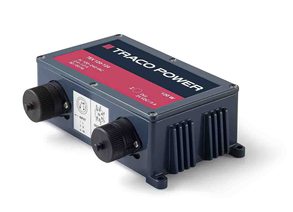 TRACOPOWER Switching Power Supply, TEX 120-124 24V dc, 5A, 120 W, Input 85V ac to  264V ac