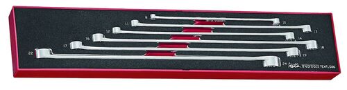 Teng Tools 6-Piece Spanner Set, 16 x 18 mm, 22 x 24 mm, 17 x 19 mm, 11 x 13 mm, 8 x 10 mm, 12 x 14 mm, Chrome Vanadium
