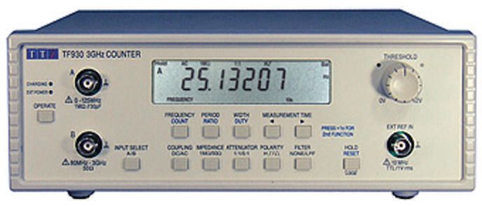 Aim-TTi TF930 Frequency Counter, 0.001 Hz Min, 3 GHz Max, 10 Digits Resolution