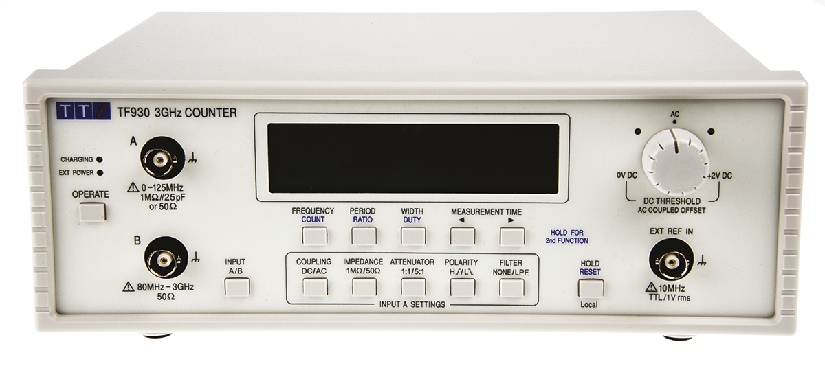 tf930 Aim-TTi TF930 Frequency Counter, 0.001 Hz Min, 3 GHz Max, 10 Digits Resolution