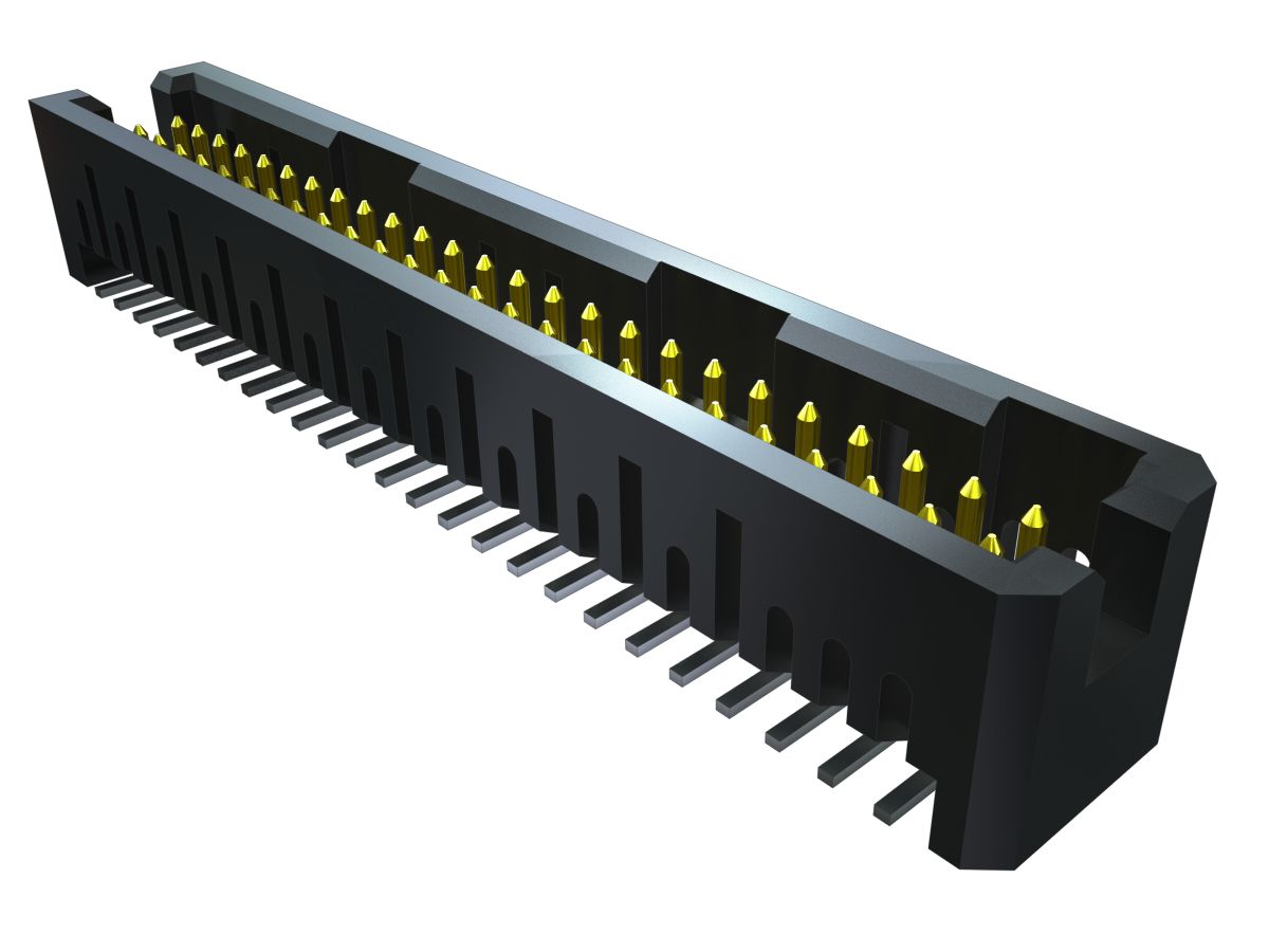 Samtec TFML Series Straight Through Hole PCB Header, 30 Contact(s), 1.27 mm Pitch, 2 Row, Shrouded