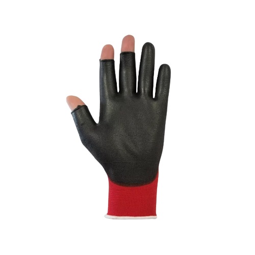 tg1220-08-pk Traffi X-Dura Red Nylon Work Gloves, Size 8, Polyurethane Coating