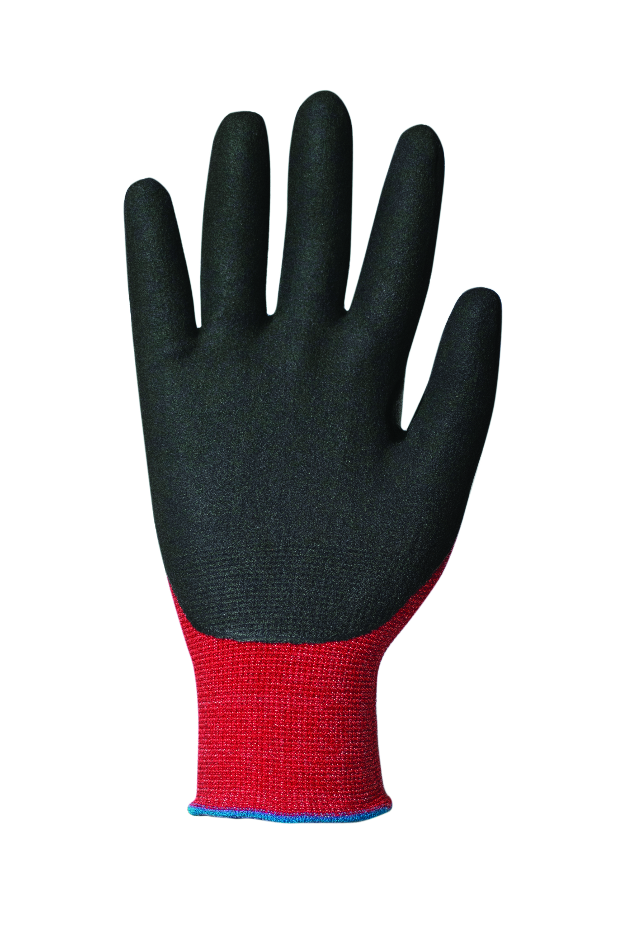 tg1240-08 Traffi Red Nitrile, Nylon Cut Resistant Gloves, Size 8, Nitrile Coating