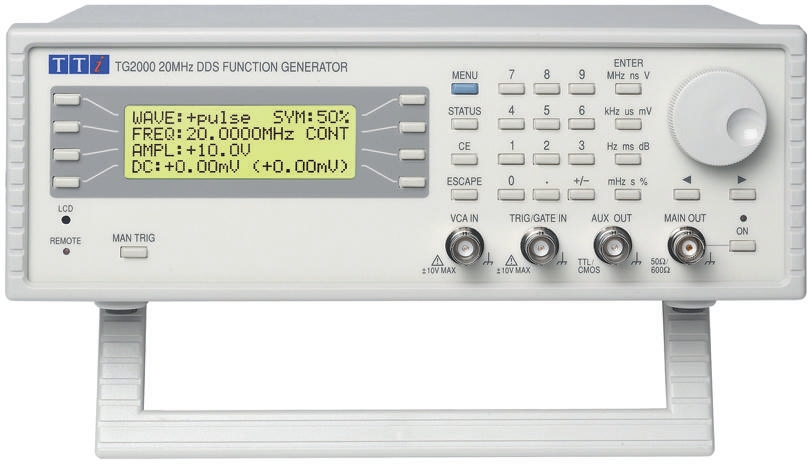 Aim-TTi TG 2000 Function Generator, 1 MHz Min, 20 MHz Max FM Modulation Variable Sweep, RSCAL