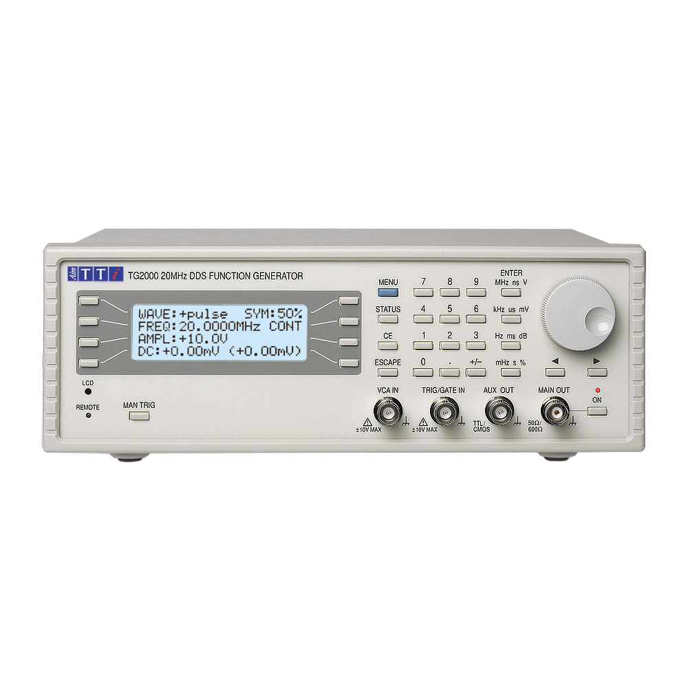 tg2000 Aim-TTi TG 2000 Function Generator, 1 MHz Min, 20 MHz Max FM Modulation Variable Sweep