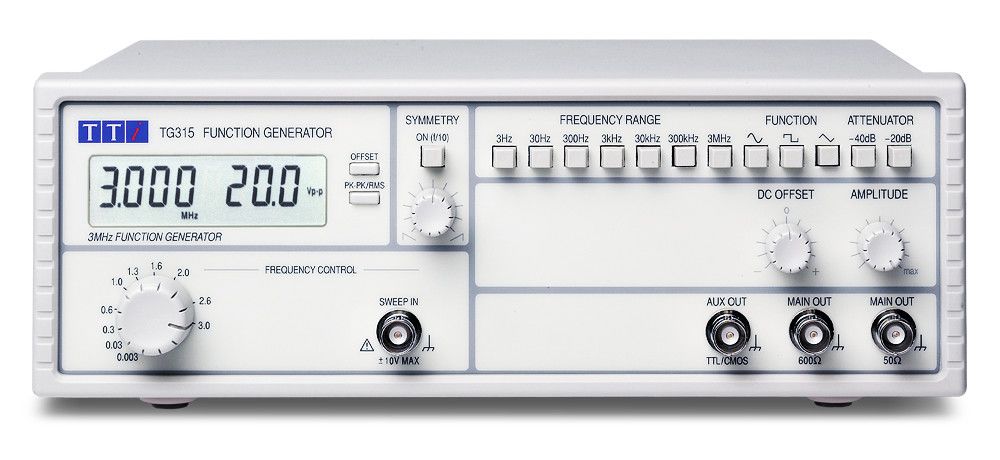 Aim-TTi TG315 Function Generator, RSCAL