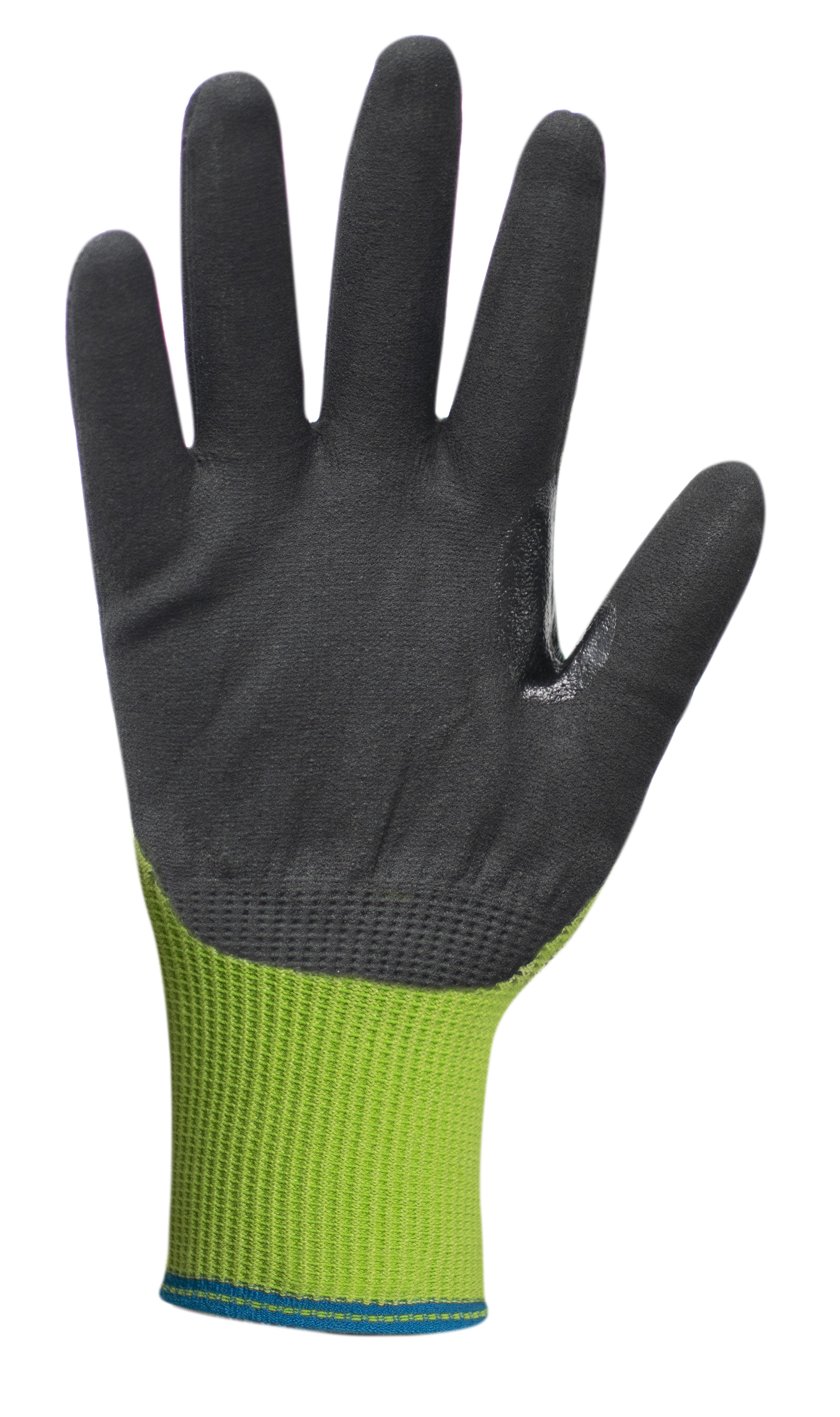 tg5240-06 Traffi Green Nitrile, Nylon Cut Resistant Gloves, Size 6, Nitrile Coating