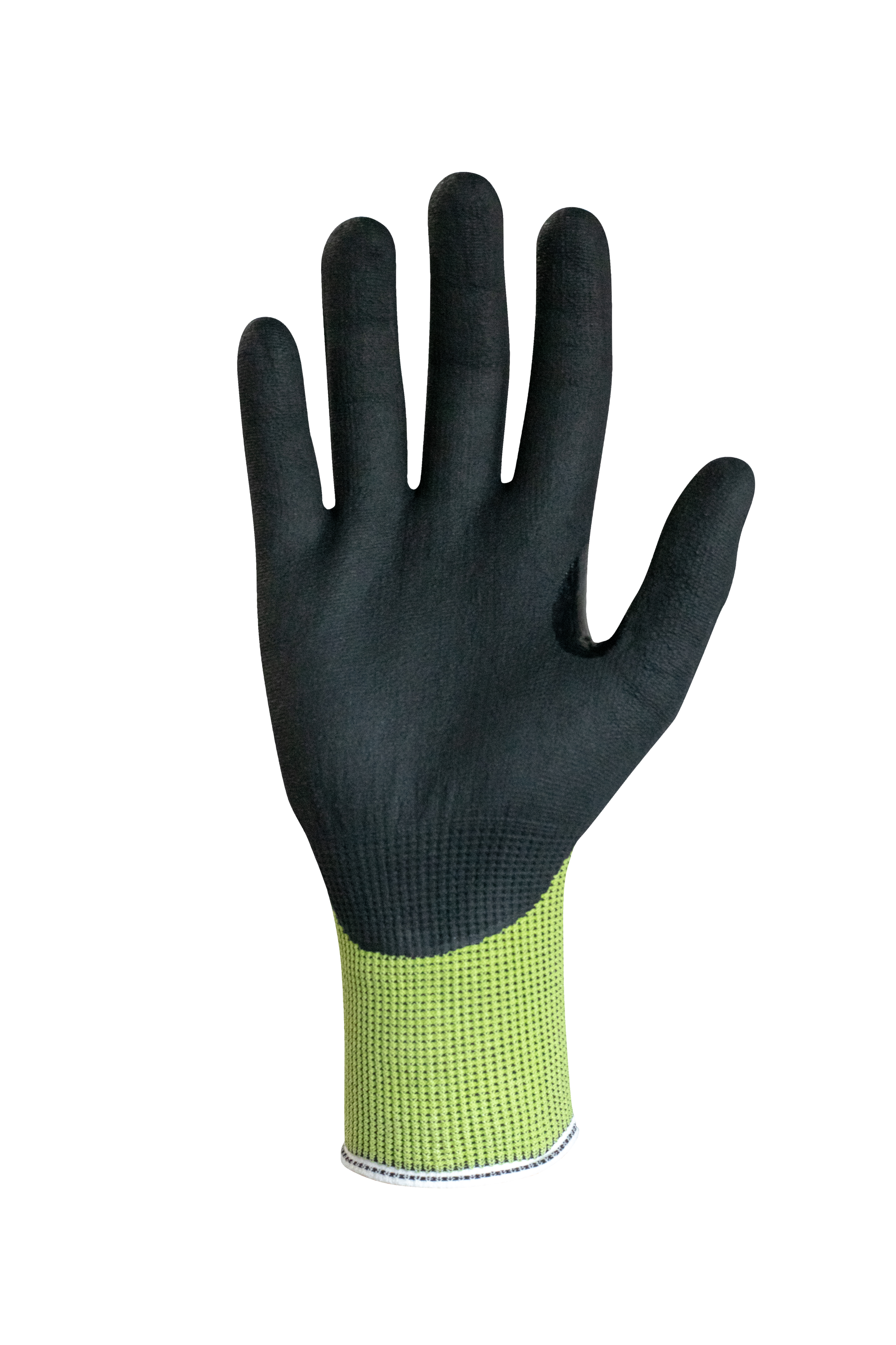 tg6240-07-pk Traffi TG6240 Black, Green Elastane, Fibreglass, HPPE, Nylon, Polyester, Steel General Handling Gloves, Size 7, Nitrile
