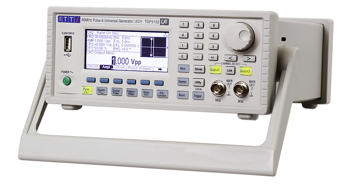 tgp3121 Aim-TTi TGP3121 Pulse Generator, 1 MHz min, 50 MHz max, RSCAL