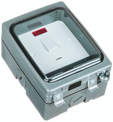 Timeguard 13A 2 Gang Switched Fused Spur BS EN 60669, 2011/65/EU, 2015/863, 2014/30/EU, BS1363, 2014/35/EU, BS7288 IP66