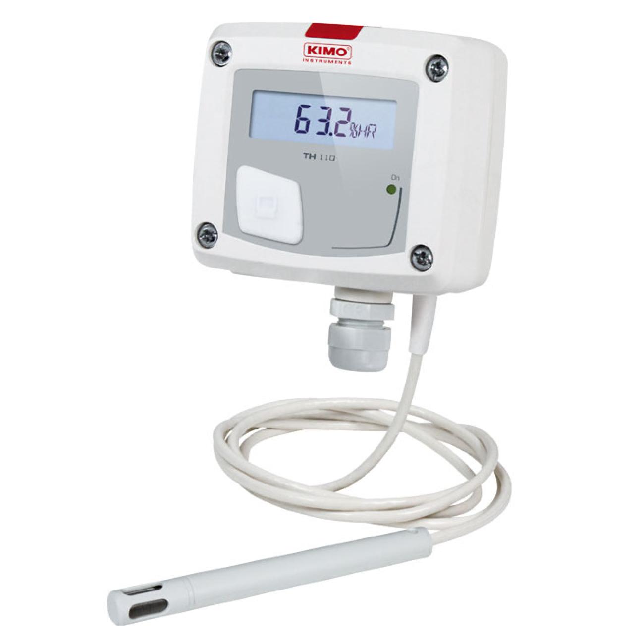 KIMO TH110 Hygrometer 80 °C, ±1.5 % Accuracy, 100 °C Max, 95 %RH Max