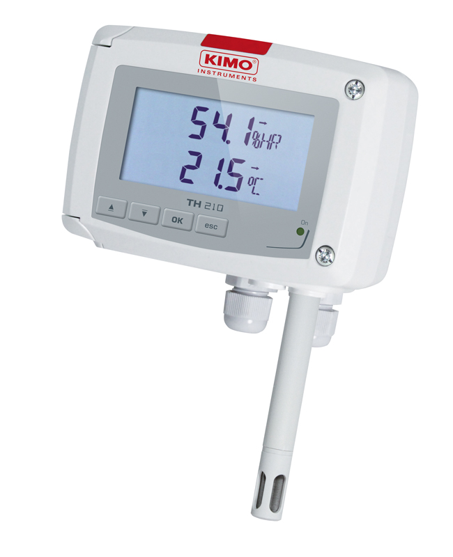KIMO TH210 Hygrometer 80 °C, ±1.5 %RH Accuracy, 100 °C Max, 100 %RH Max