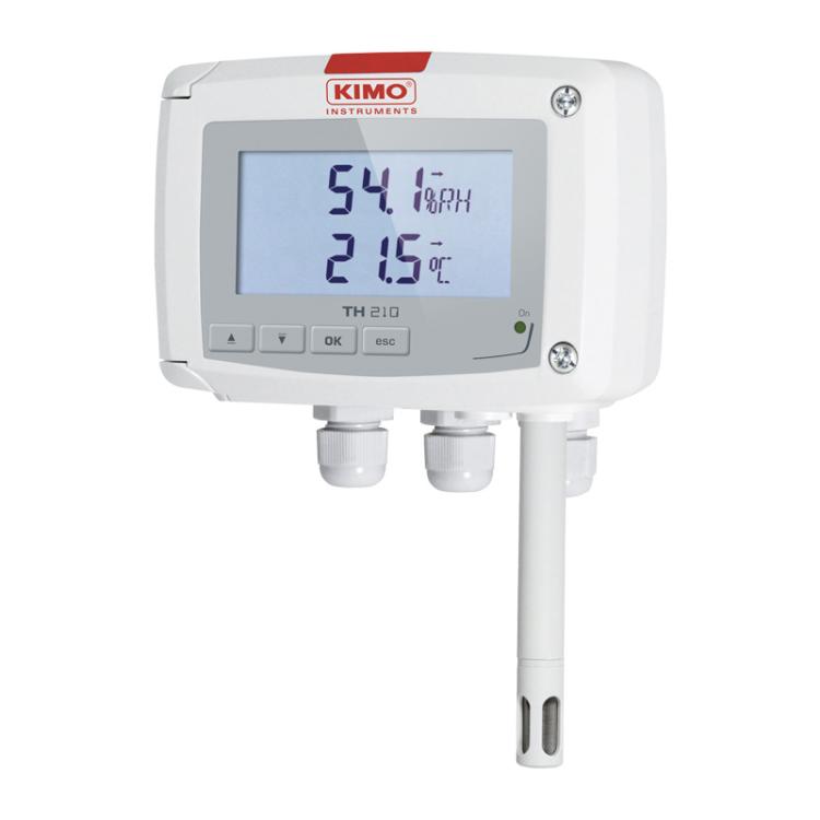 KIMO TH210 Hygrometer, ±1.5 %RH Accuracy, 100 °C Max, 100 %RH Max