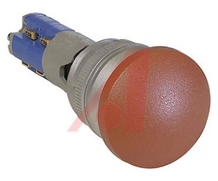 Johnson Electric TP4 Series Push Button Switch, Latching, Momentary, Panel, 16.2 mm Cutout, 1 NO/1 NC, IP40 250 V ac