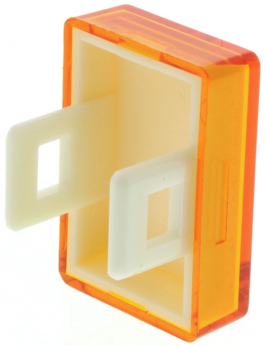 th461612000 Saia-Burgess Orange Rectangular Push Button Lens for Use with Push Button