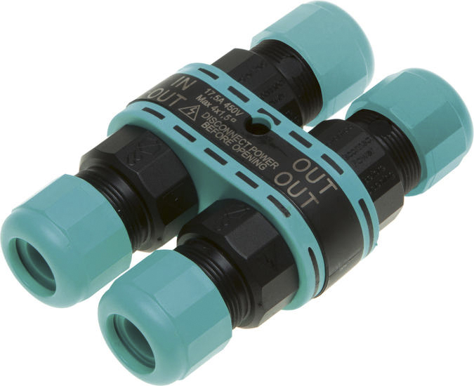 Techno Circular Connector, 4 Contacts, In-Line, Miniature Connector, Socket, Female, IP68, THB Series