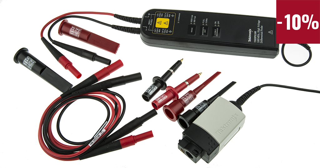 Tektronix THD Series THDP0100 Oscilloscope Probe, Differential Type, 100 MHz, BNC Connector