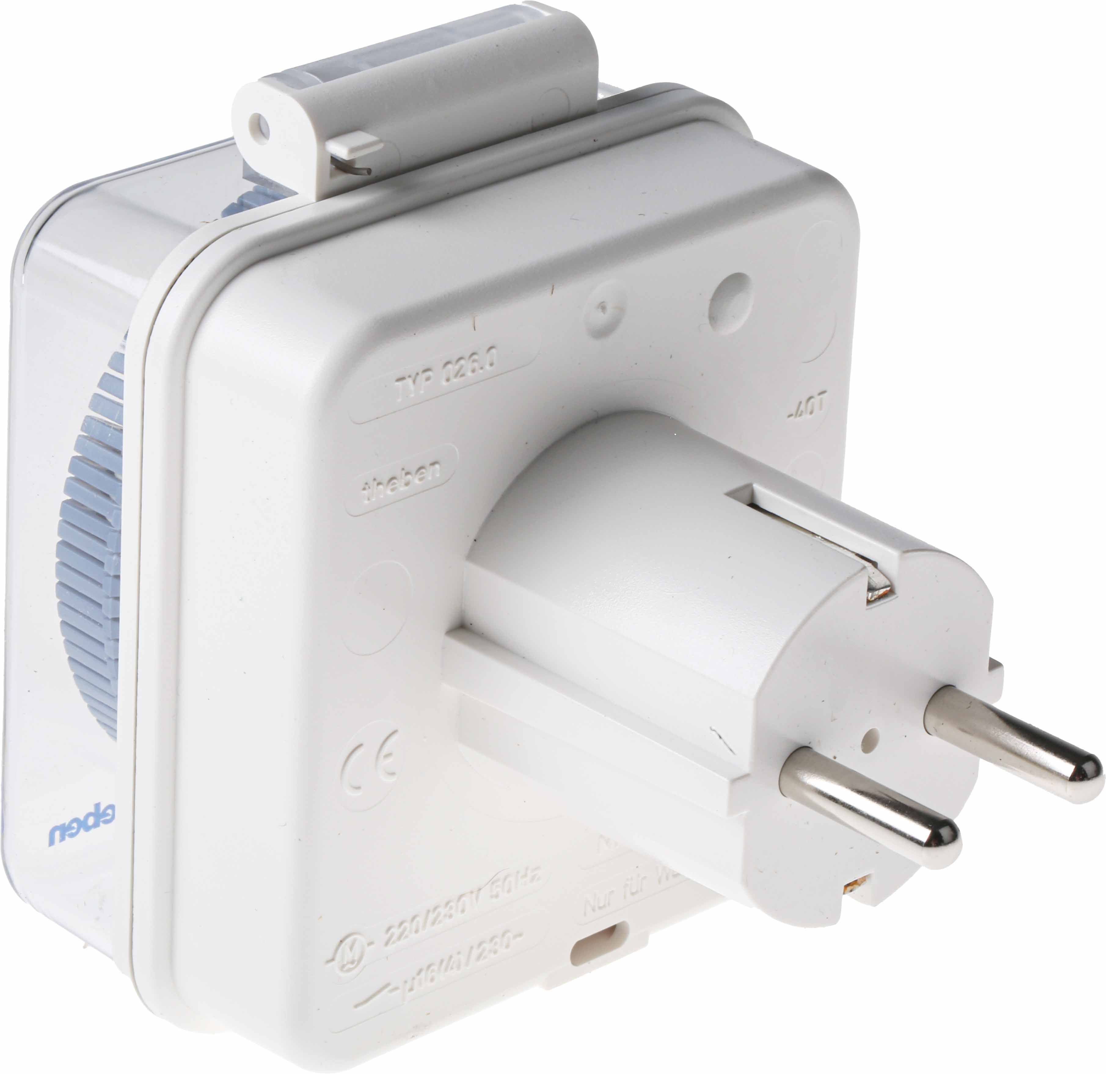 theben-timer-026-ip44 Theben Analogue Plug In Timer