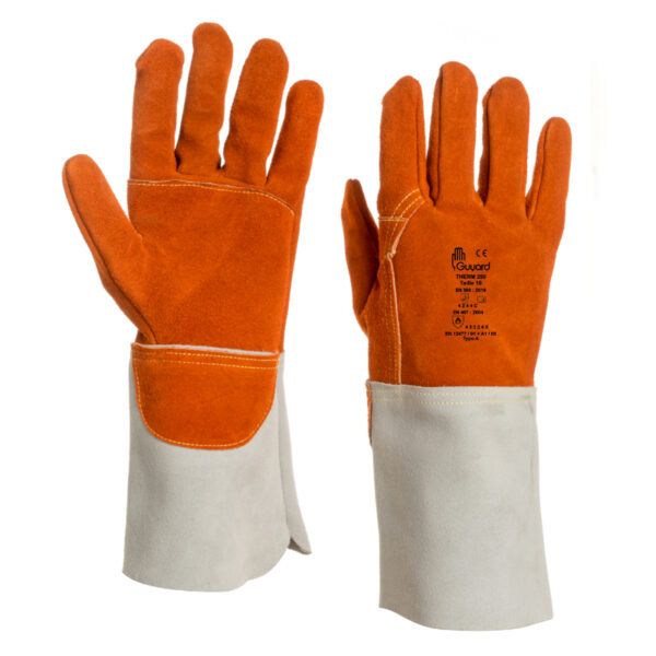 GUYARD THERM250 TAILLE Red Leather Work Gloves, Size 10