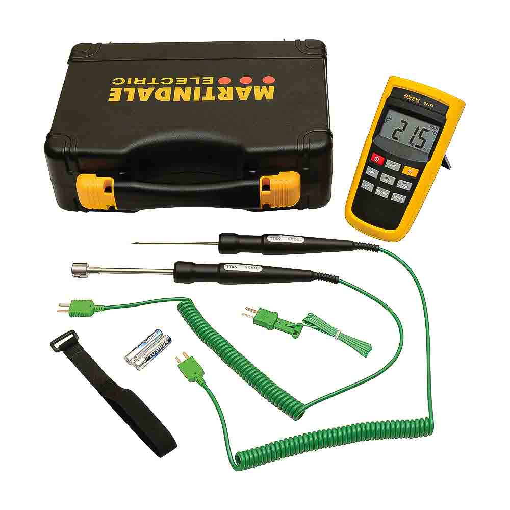 Martindale THERMOKITLGN Digital Digital Thermometer, K Probe, 1372 °C Max, 0.1% Reading + 4°F, 0.1% Reading + 2°C