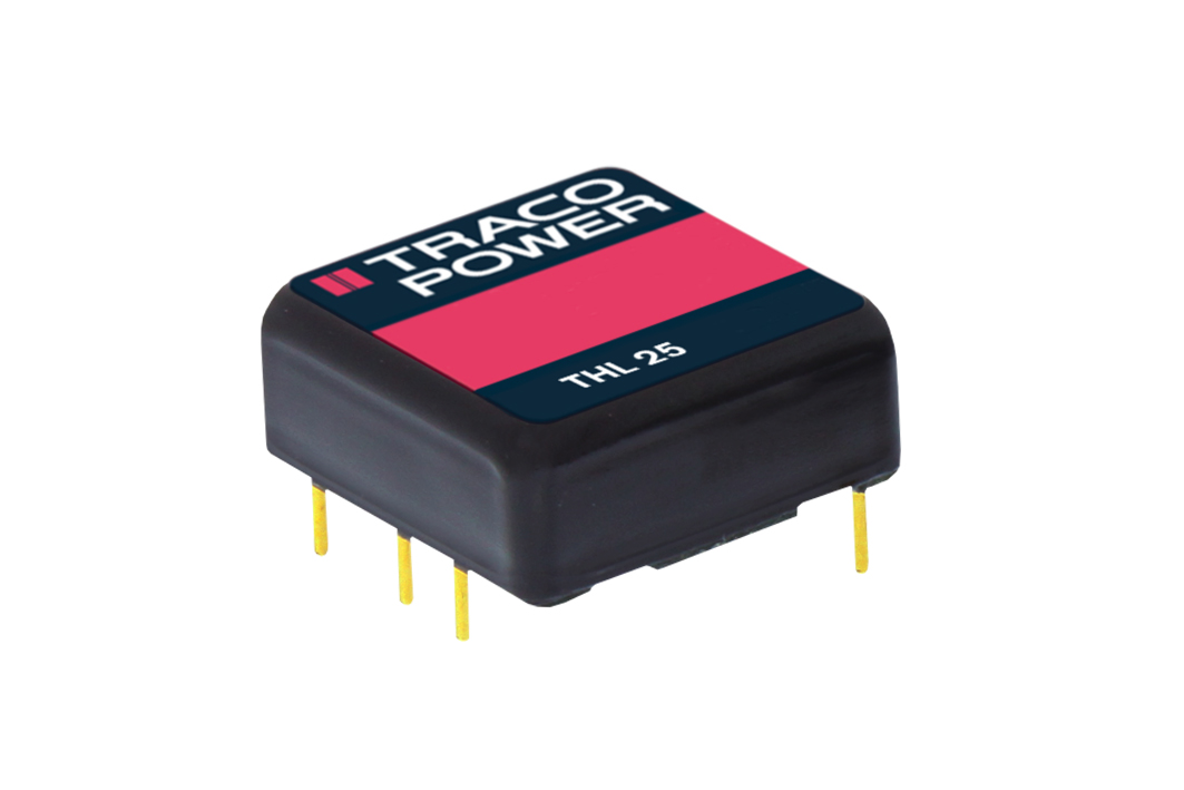 TRACOPOWER THL 25 DC/DC Converter, 5V dc/ 5 A, 18V dc Input, 9V Input 25 W, PCB, 80 °C Max Temp -40 °C Min Temp, 6-Pin