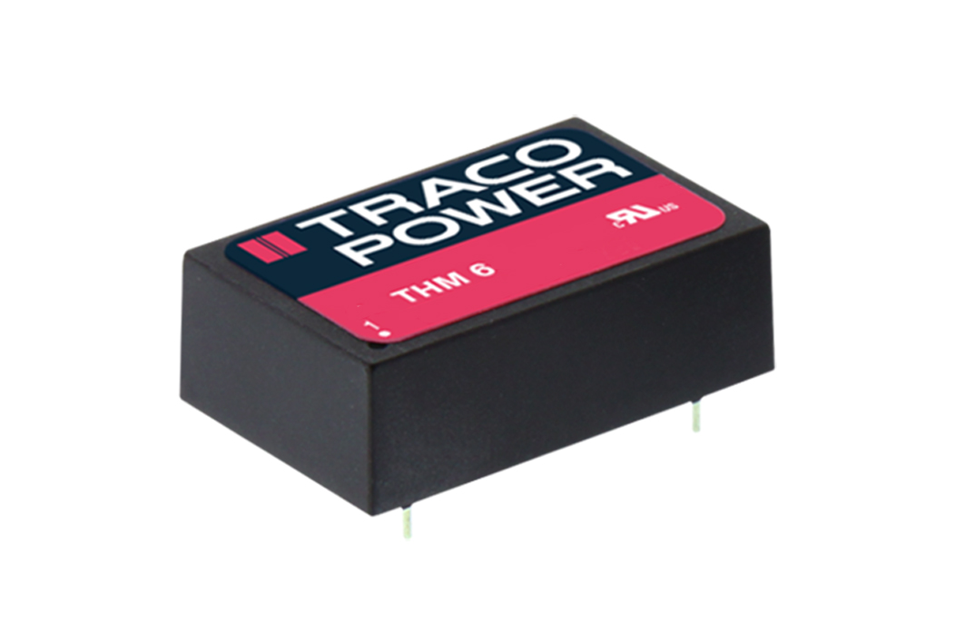 TRACOPOWER THM 6 DC/DC Converter, 5V dc/ 600 mA, 75V dc Input, 36V Input 6 W, PCB, 90 °C Max Temp -40 °C Min Temp DIP