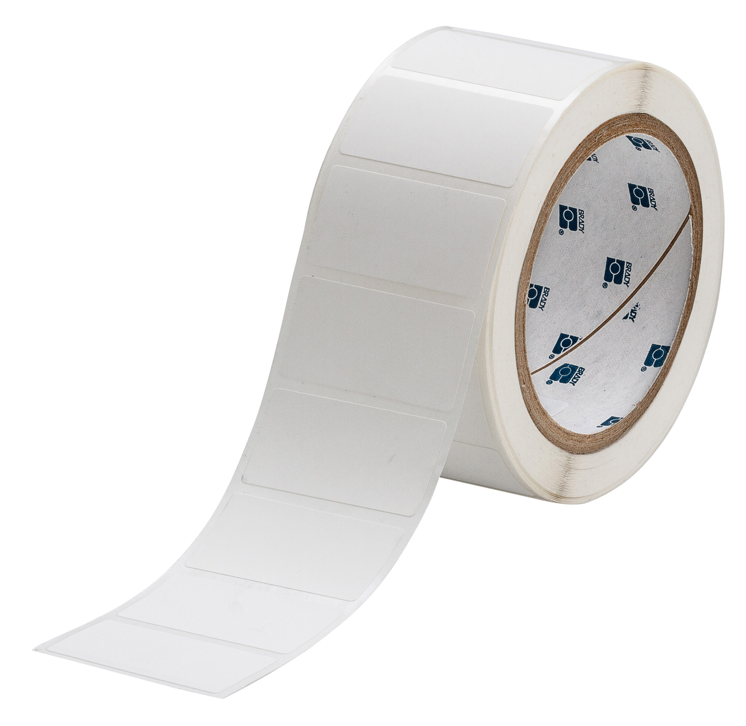Brady Monocoloured on White Label Printer Label, 50.8 mm Width, 25.4 mm Label Length, 50.8 mm Label Width