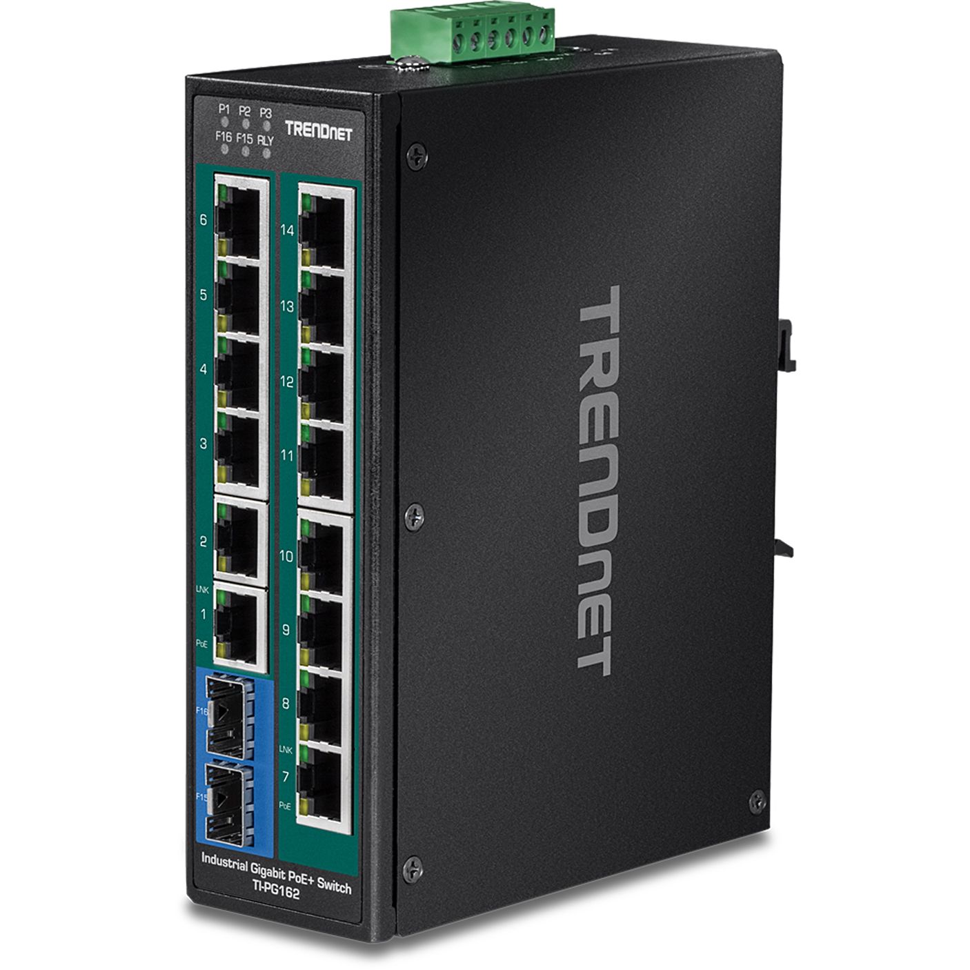 Trendnet TI-PG162 Unmanaged 16 Port Gigabit Switch Power Over Ethernet