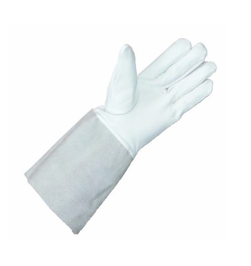 Liscombe Grey Leather Welding Gloves, Size 10
